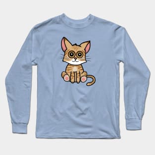 Ginger Cat (Small Design) Long Sleeve T-Shirt